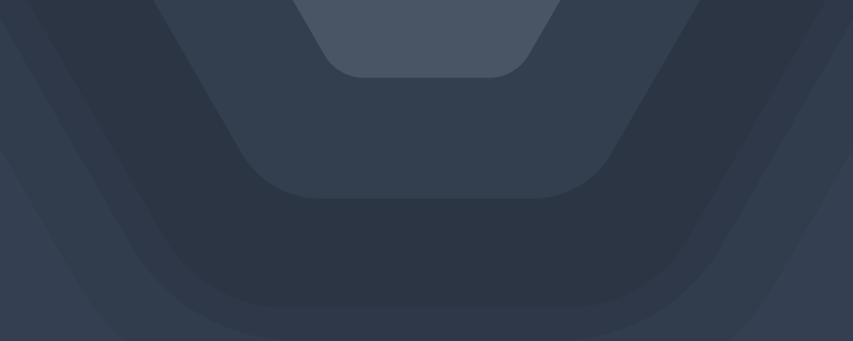 Gradient dark blue background with layered arrow shapes.